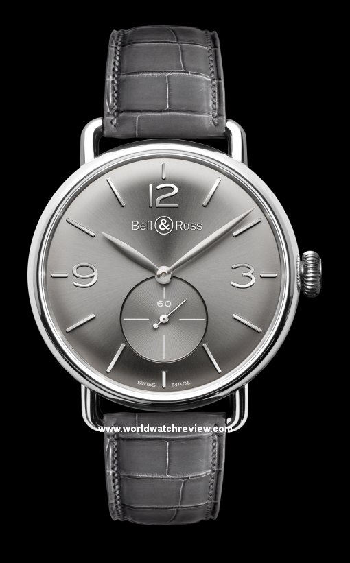 Bell & Ross WW1 Argentium Hand-Wound watch (ruthenium dial)