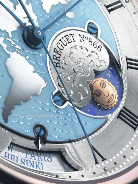 Breguet Classique 5717 Hora Mundi (dial, detail)
