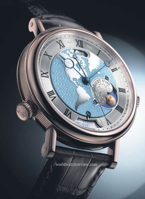 Breguet Classique 5717 Hora Mundi automatic wrist watch in rose gold