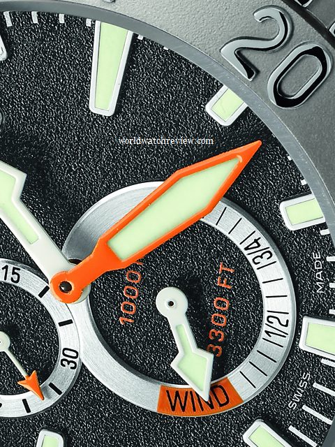 Girard-Perregaux Sea Hawk Pro 1,000M Automatic Diving Watch (dial, detail)