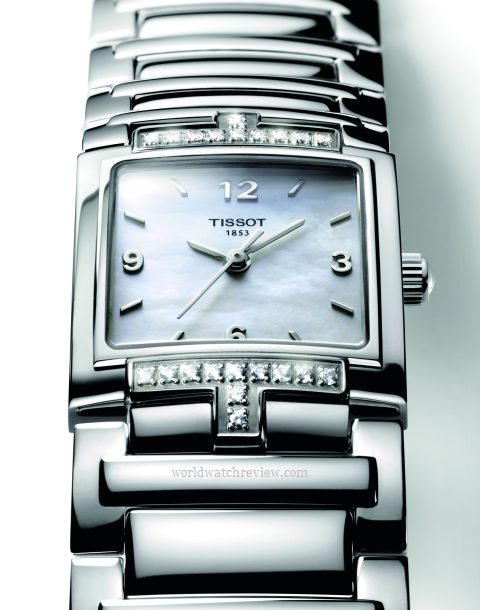 Tissot T-Trend T-Evocation Diamonds Quartz Ladies Watch (front view)