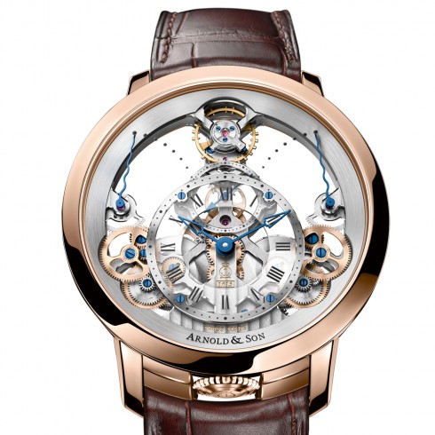 Reviewing The Perfect Arnold & Son Time Pyramid Skeleton Watch Replica ...